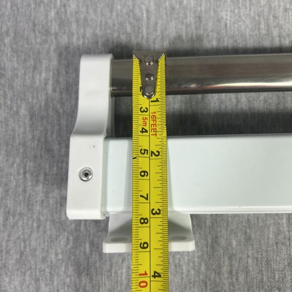 Pull Out Closet Valet Rod Adjustable Sliding Heavy Duty Steel Top Mounted 21.5'' - Picture 9 of 16